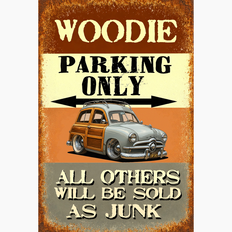 1BP043 (CA) Sign - Woodie Parking Only II