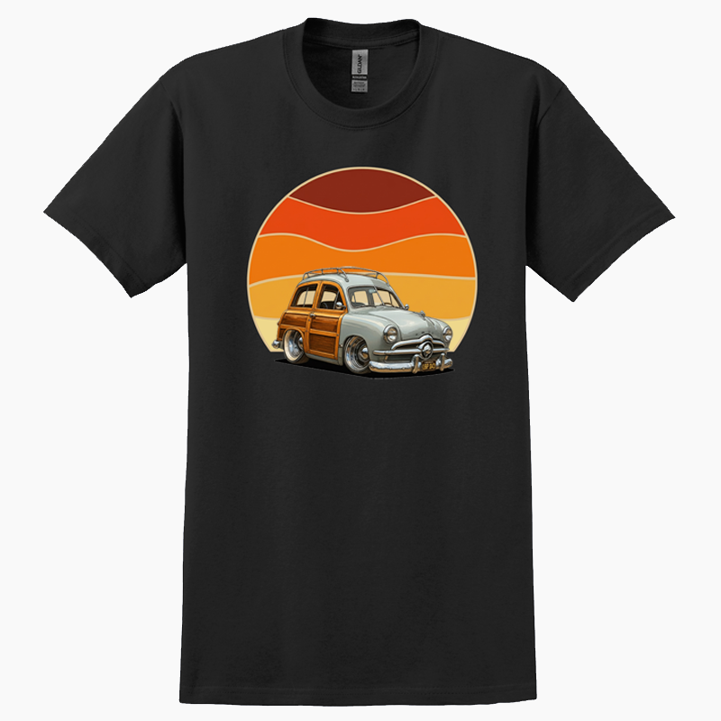 1BP043 (CA) T-Shirt - Woodie Sunrise