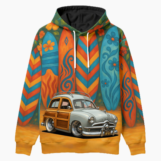 1BP043 (CA) Woodie Hoodie - Surfboard