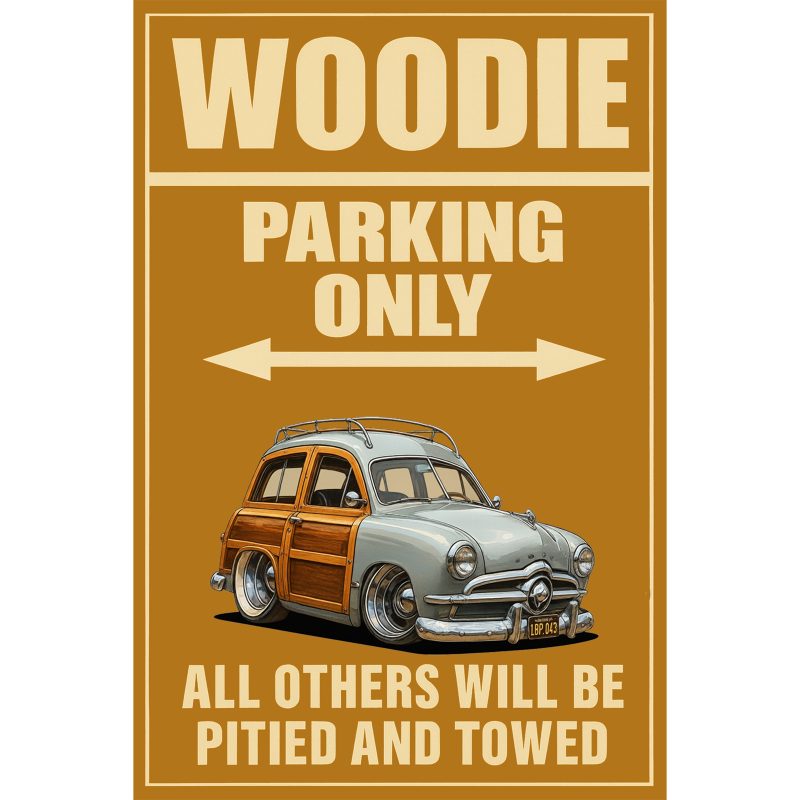 1BP043 (CA) Sign - Woodie Parking Only