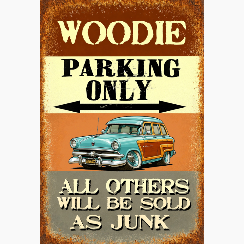 1H52466 (CA) Sign - Woodie Parking Only II