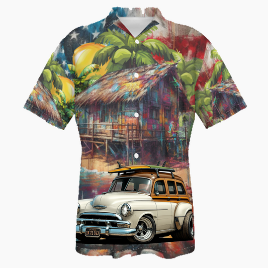 1K71963 (CA) Hawaiian Shirt - Patriotic
