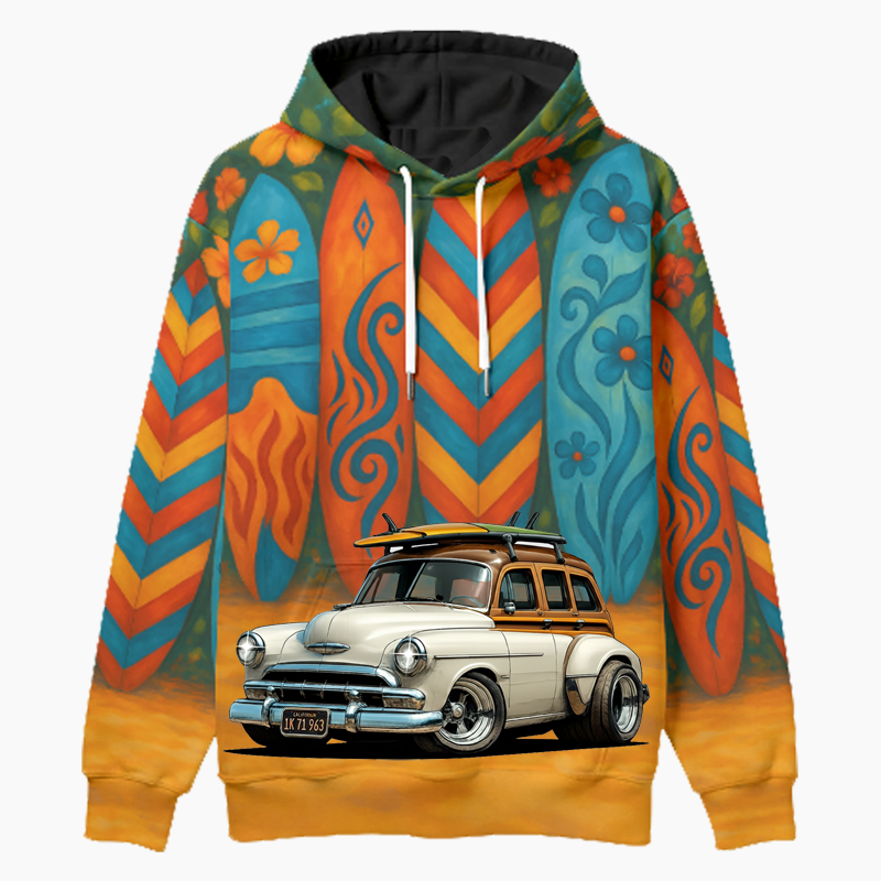 1K71963 (CA) Woodie Hoodie - Surfboard