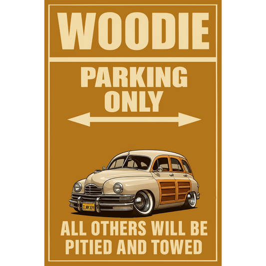 1LNM309 (CA) Sign - Woodie Parking Only
