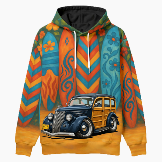 1S3773 (CA) Woodie Hoodie - Surfboard