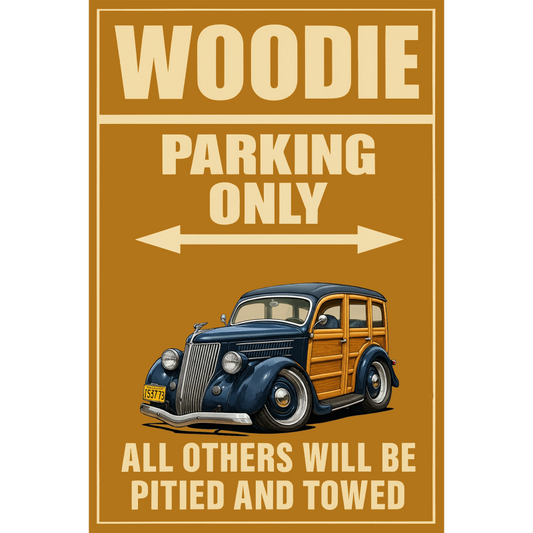 1S3773 (CA) Sign - Woodie Parking Only