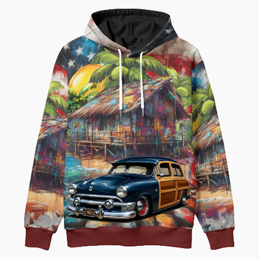 1T98073 (CA) Woodie Hoodie - Patriotic
