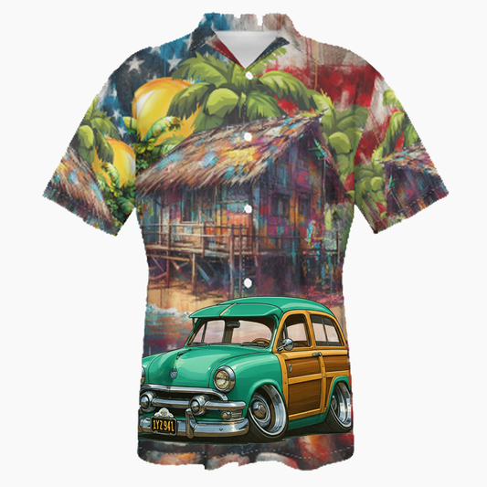 1Y2941 (CA) Hawaiian Shirt - Patriotic