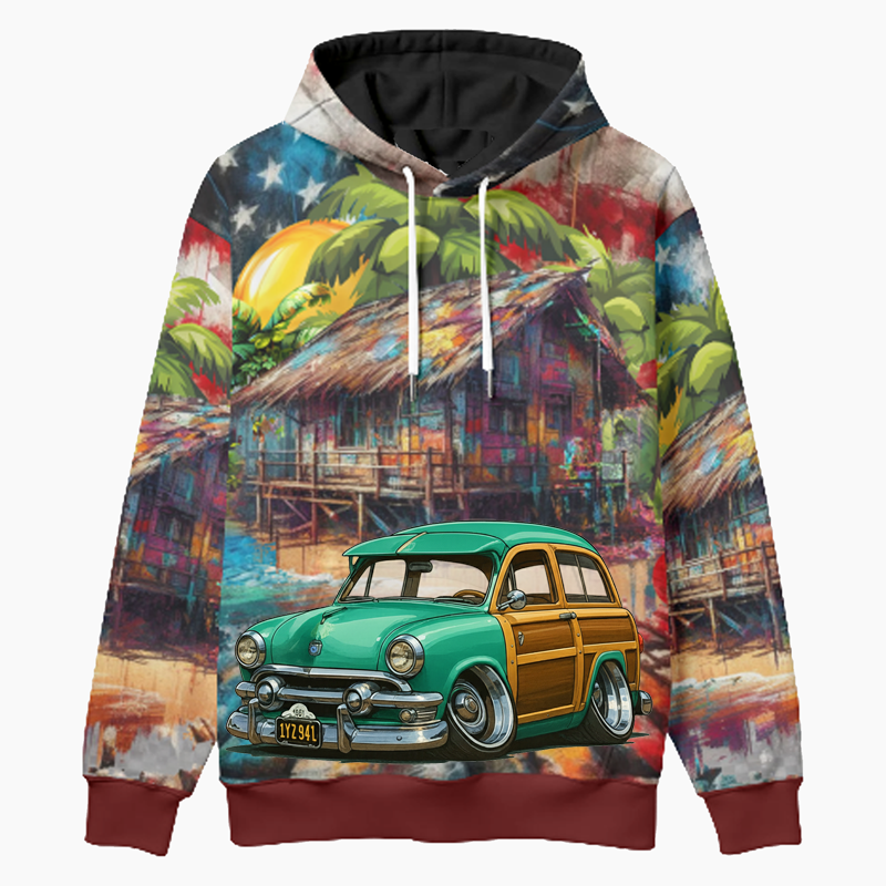 1Y2941 (CA) Woodie Hoodie - Patriotic