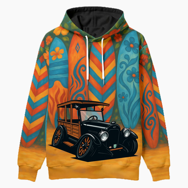 200001 (XX) Woodie Hoodie - Surfboard