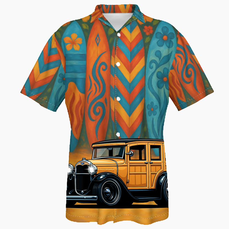 200002 (XX) Hawaiian Shirt - Surfboard