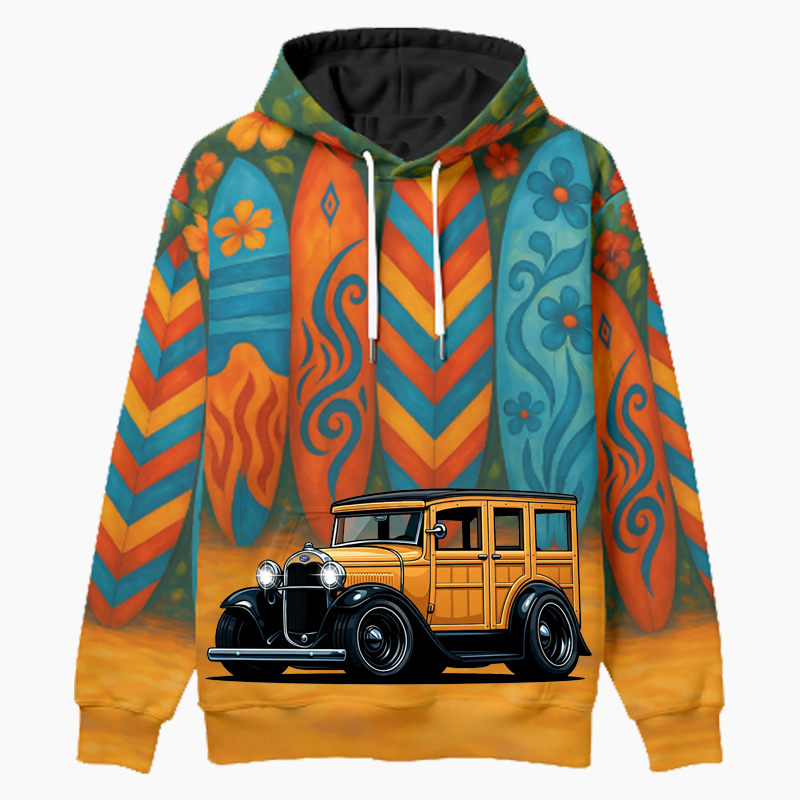 200002 (XX) Woodie Hoodie - Surfboard