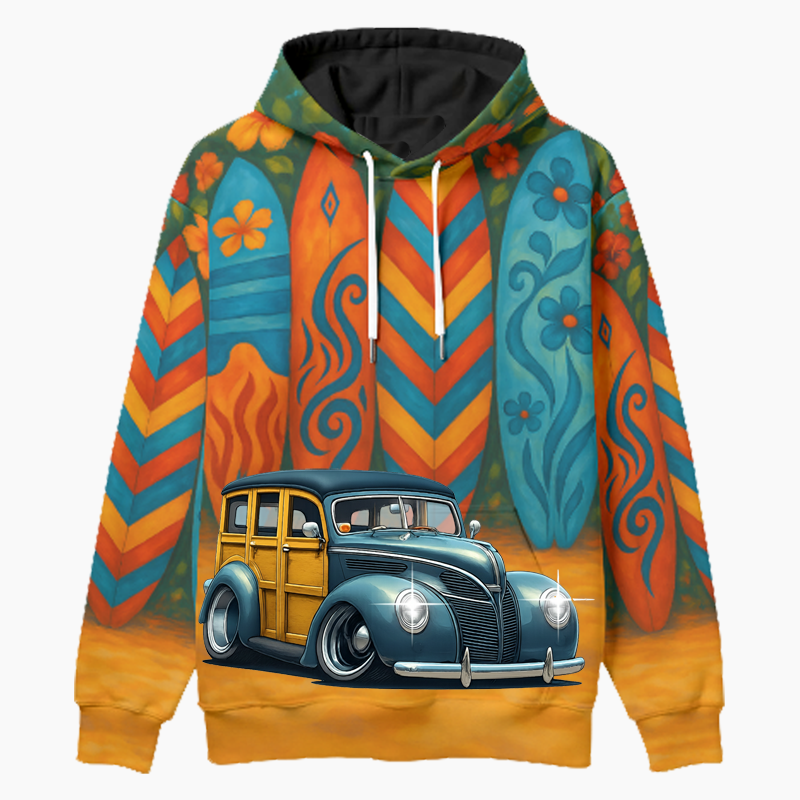 200004 (XX) Woodie Hoodie - Surfboard