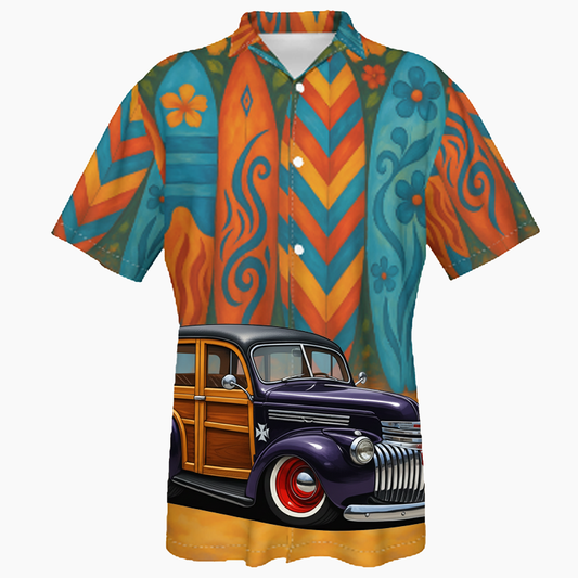 200007 (XX) Hawaiian Shirt - Surfboard