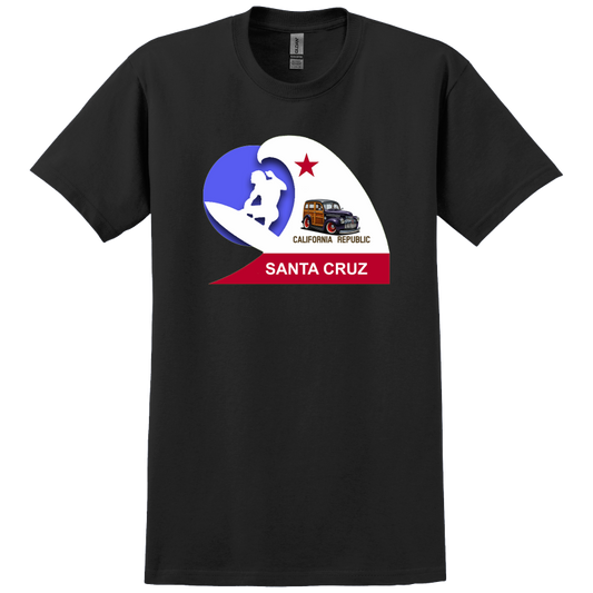200007 (XX) T-Shirt - WoW Santa Cruz California Surfer