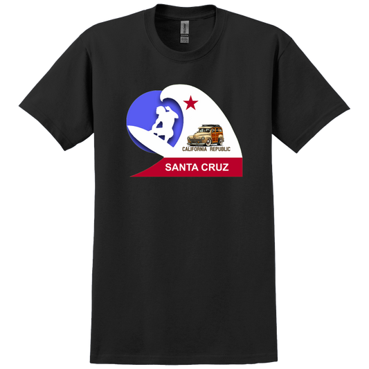 200008 (XX) T-Shirt WoW Santa Cruz California Surfer