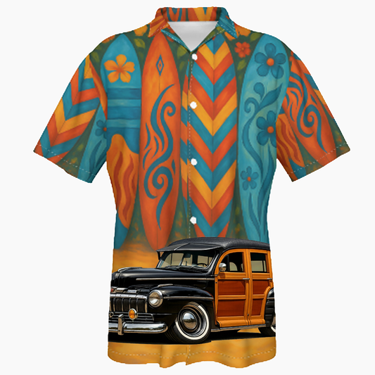 200009 (XX) Hawaiian Shirt - Surfboard