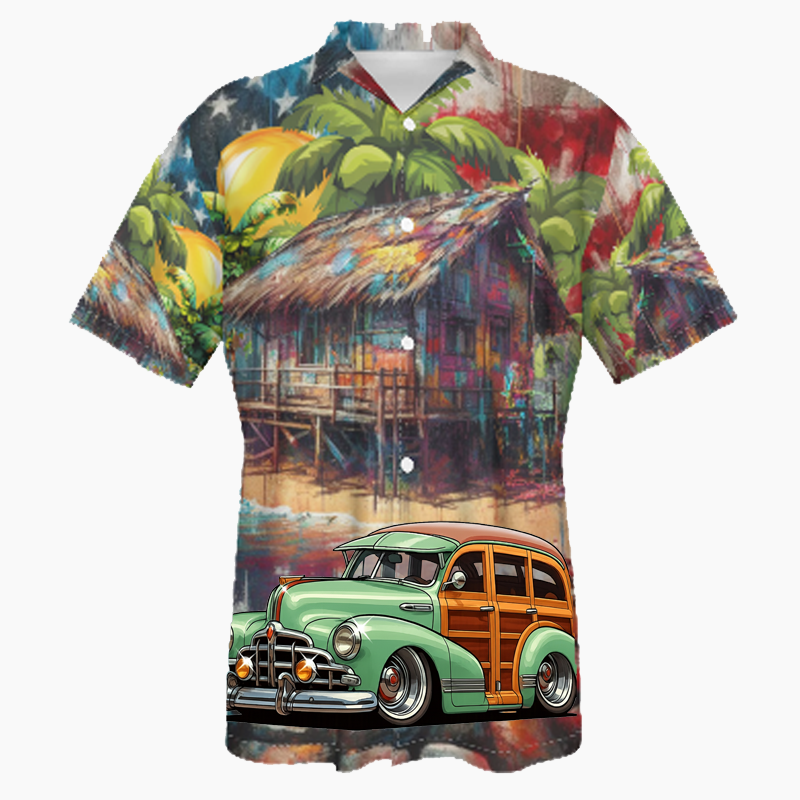 200010 (XX) Hawaiian Shirt - Patriotic