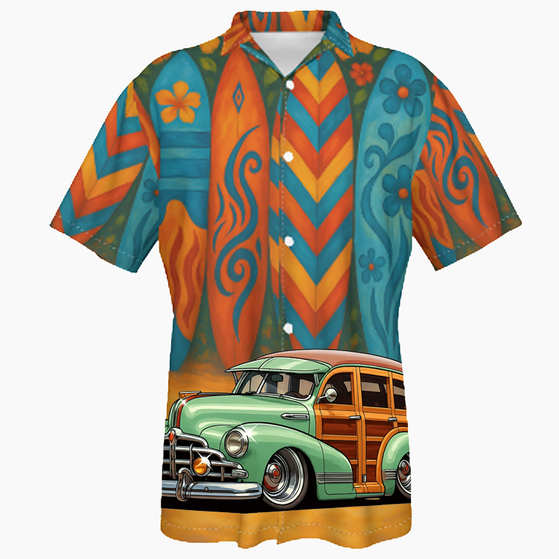 200010 (XX) Hawaiian Shirt - Surfboard