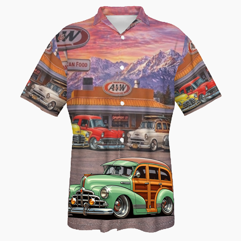 200010 (XX) Hawaiian Shirt - Visalia A&W – RoadTripGraphics