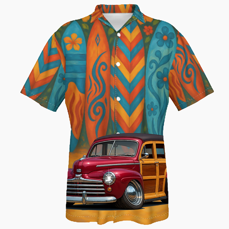 200012 (XX) Hawaiian Shirt - Surfboard