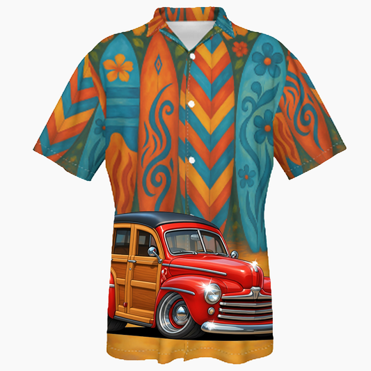 200014 (XX) Hawaiian Shirt - Surfboard