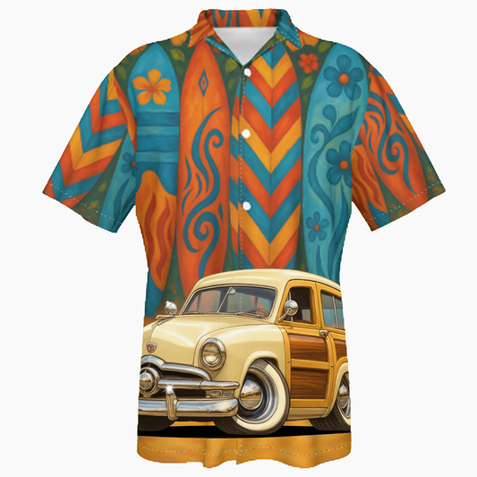 200015 (XX) Hawaiian Shirt - Surfboard