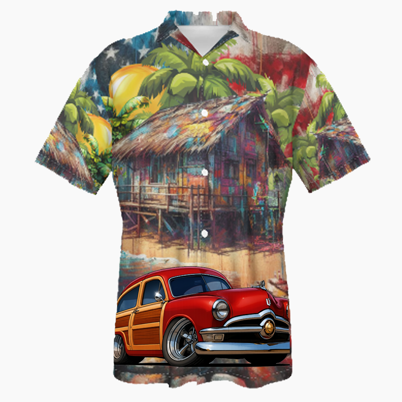 200016 (XX) Hawaiian Shirt - Patriotic