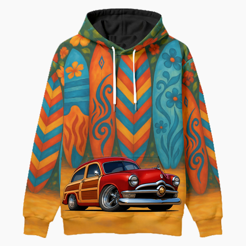 200016 (XX) Woodie Hoodie - Surfboard