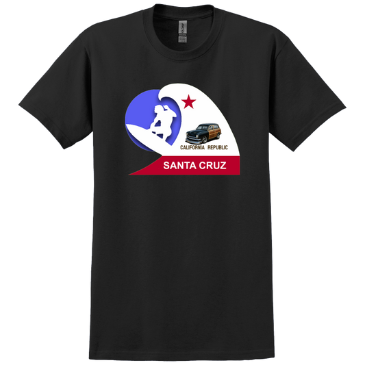 200019 (XX) T-Shirt WoW Santa Cruz California Surfer