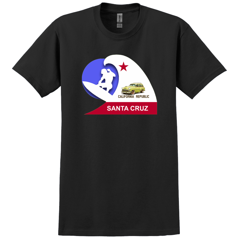 200020 (XX) T-Shirt WoW Santa Cruz California Surfer