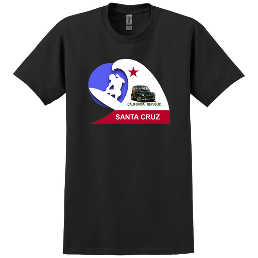 200023 (XX) T-Shirt WoW Santa Cruz California Surfer