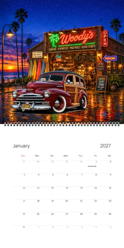 2027 Woodie Neon Calendar 56B5754-CA