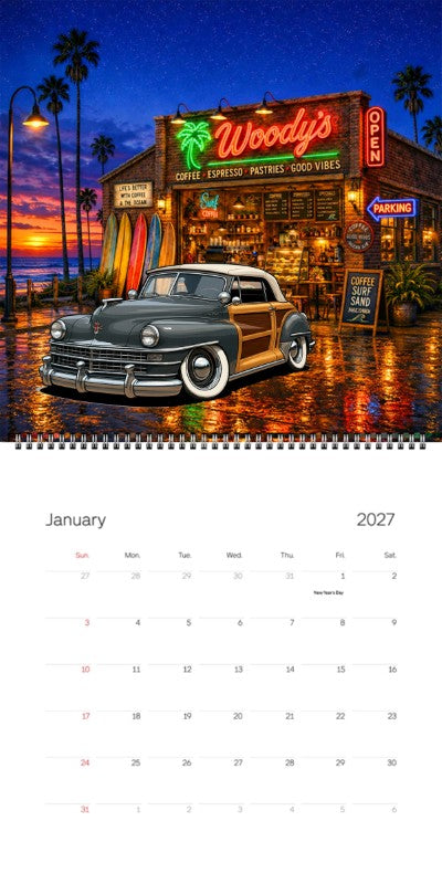 2027 Woodie Neon Calendar 80A4323-CA