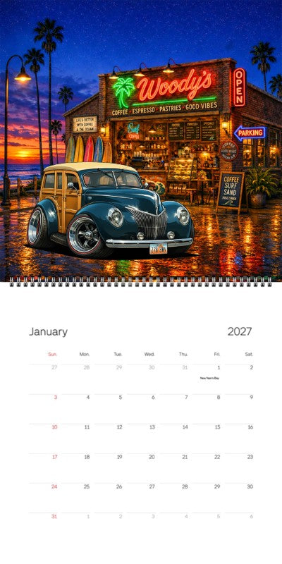2027 Woodie Neon Calendar Z788WV-UT