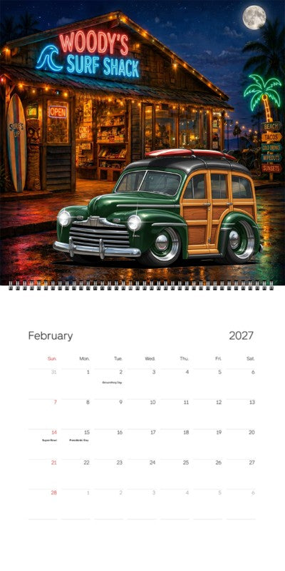 2027 Woodie Neon Calendar 100003-XX