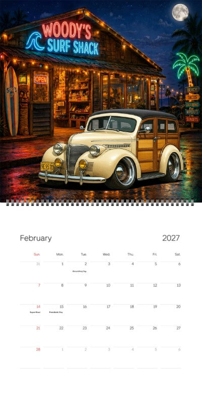 2027 Woodie Neon Calendar 9E9570-CA