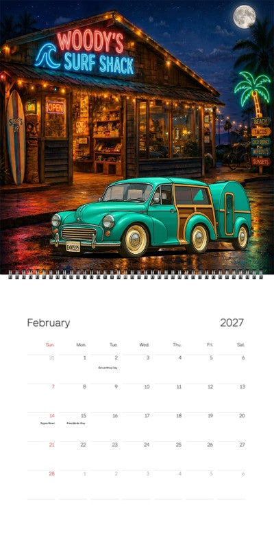 2027 Woodie Neon Calendar EAK925-CA
