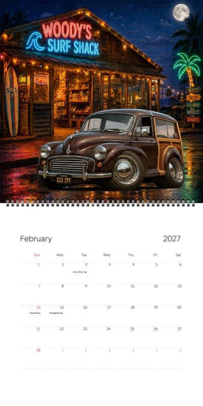2027 Woodie Neon Calendar EZX297-CA