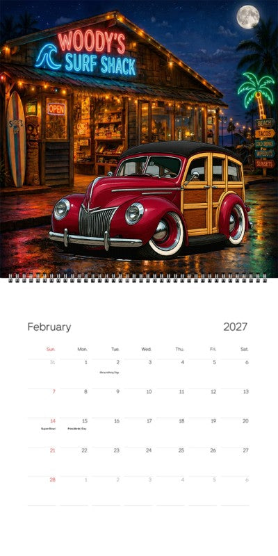2027 Woodie Neon Calendar JIMZ39-CA