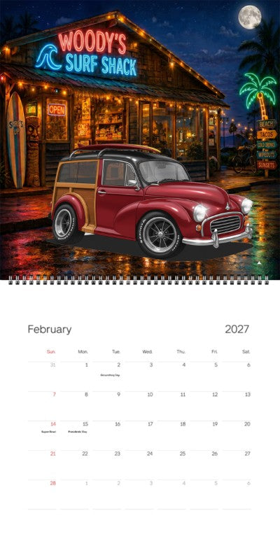 2027 Woodie Neon Calendar L351KO-CA