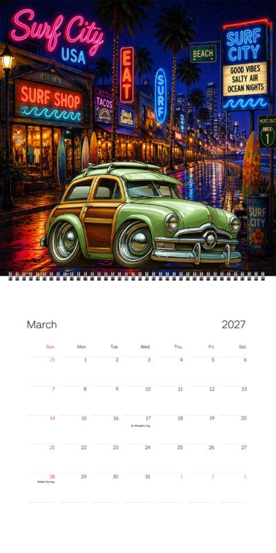 2027 Woodie Neon Calendar 100002-XX