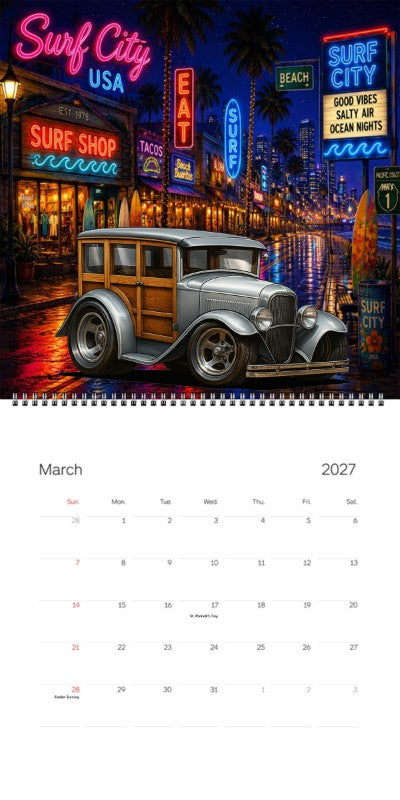 2027 Woodie Neon Calendar 100004-XX