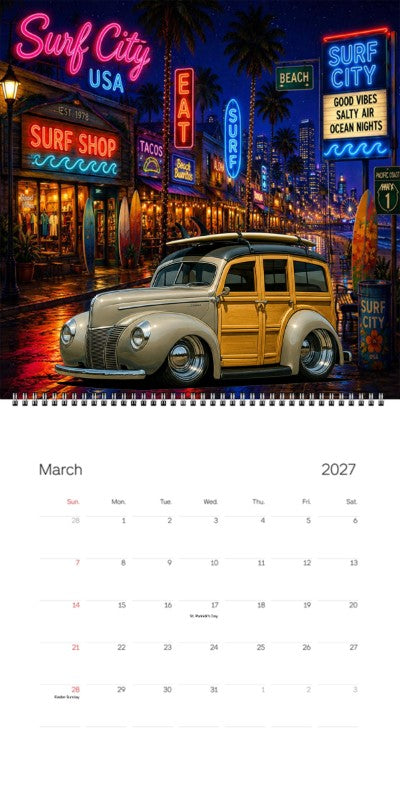 2027 Woodie Neon Calendar 100005-XX