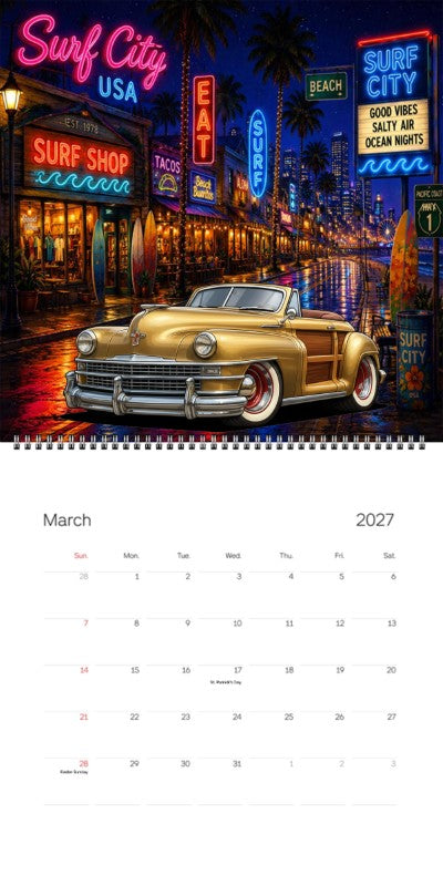 2027 Woodie Neon Calendar 100006-XX