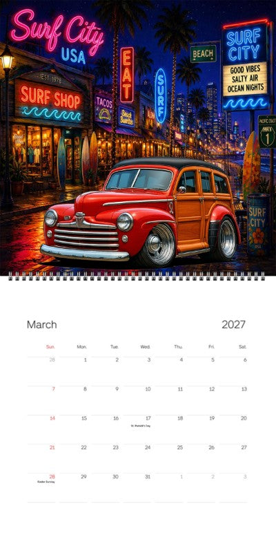 2027 Woodie Neon Calendar 100008-XX