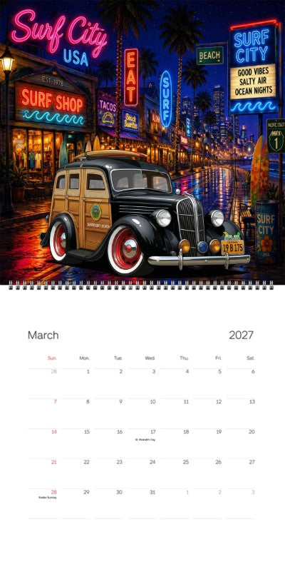 2027 Woodie Neon Calendar 19B175-CA