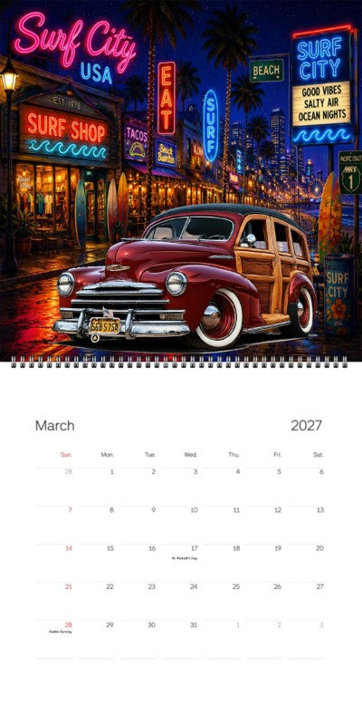 2027 Woodie Neon Calendar 56B5754-CA