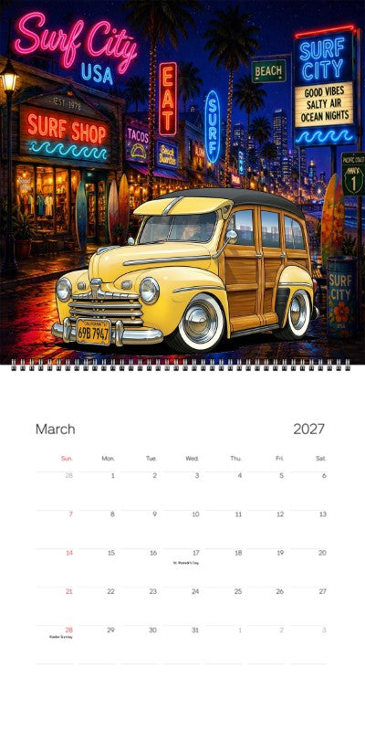 2027 Woodie Neon Calendar 69B7947-CA