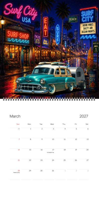 2027 Woodie Neon Calendar B31876-CO